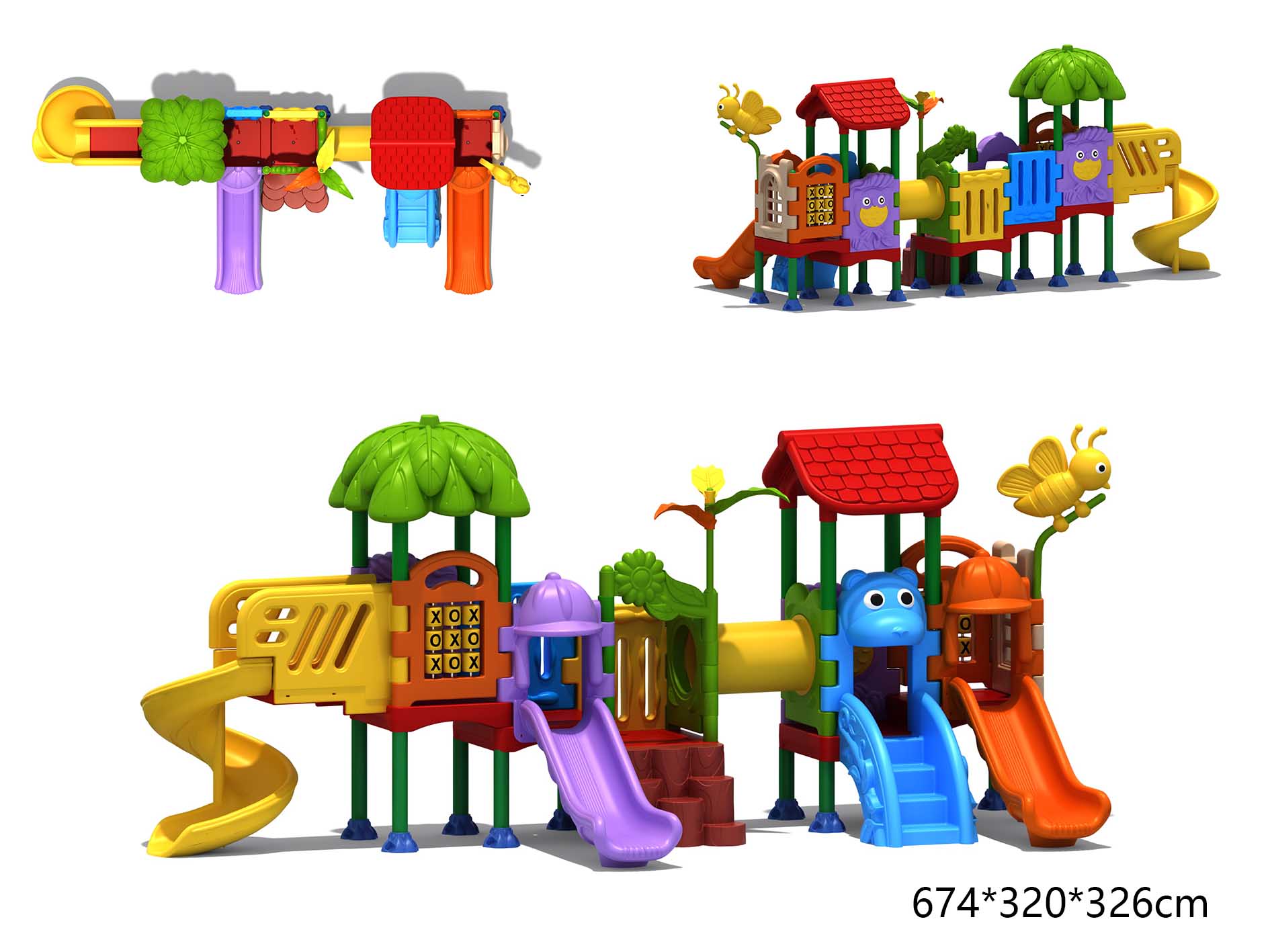 Kids Outdoor Slide Set - Zestawy zabawek dla dzieci na plac