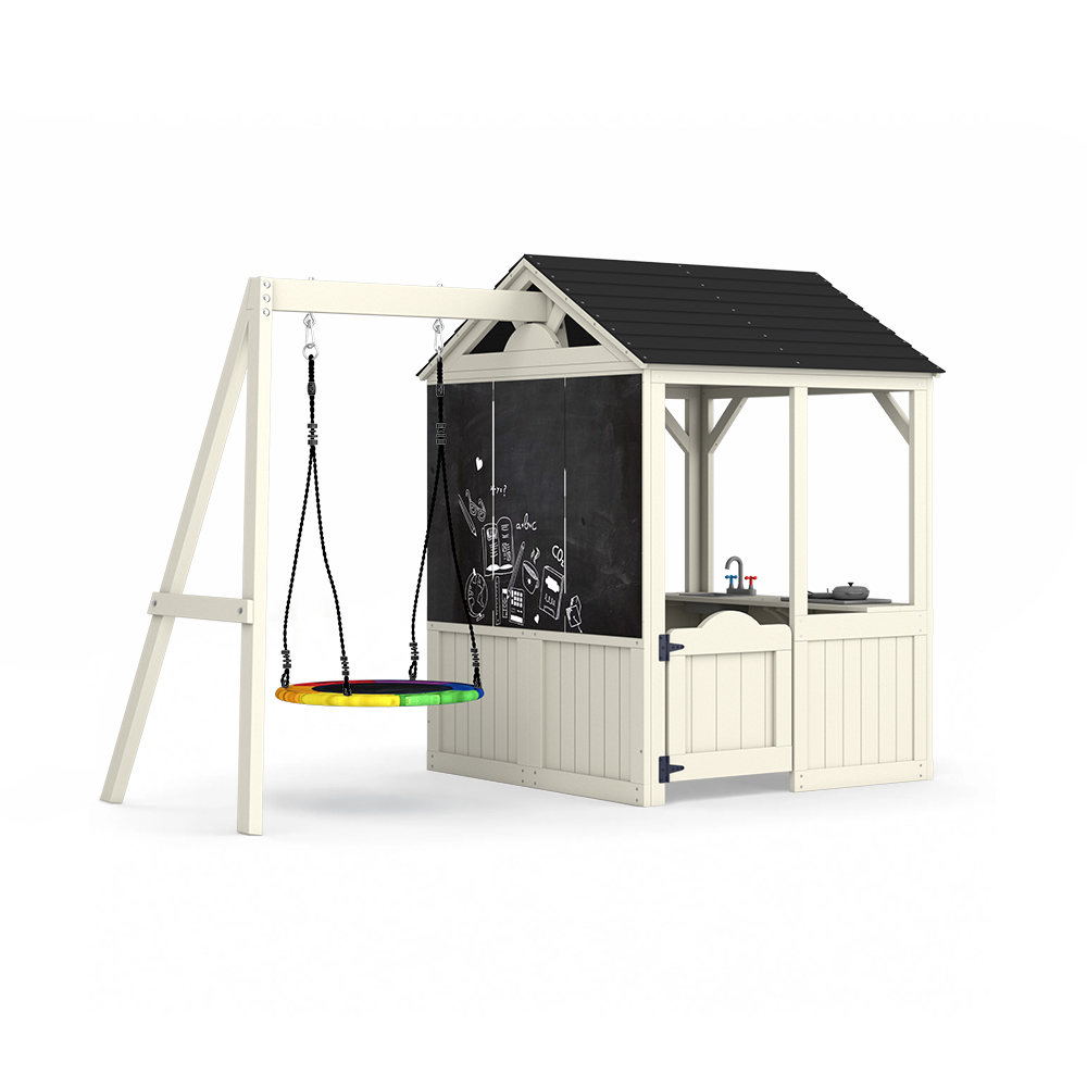Kids Outdoor Wooden Playhouse - Budynki ogrodowe Meble Domek dla dzieci