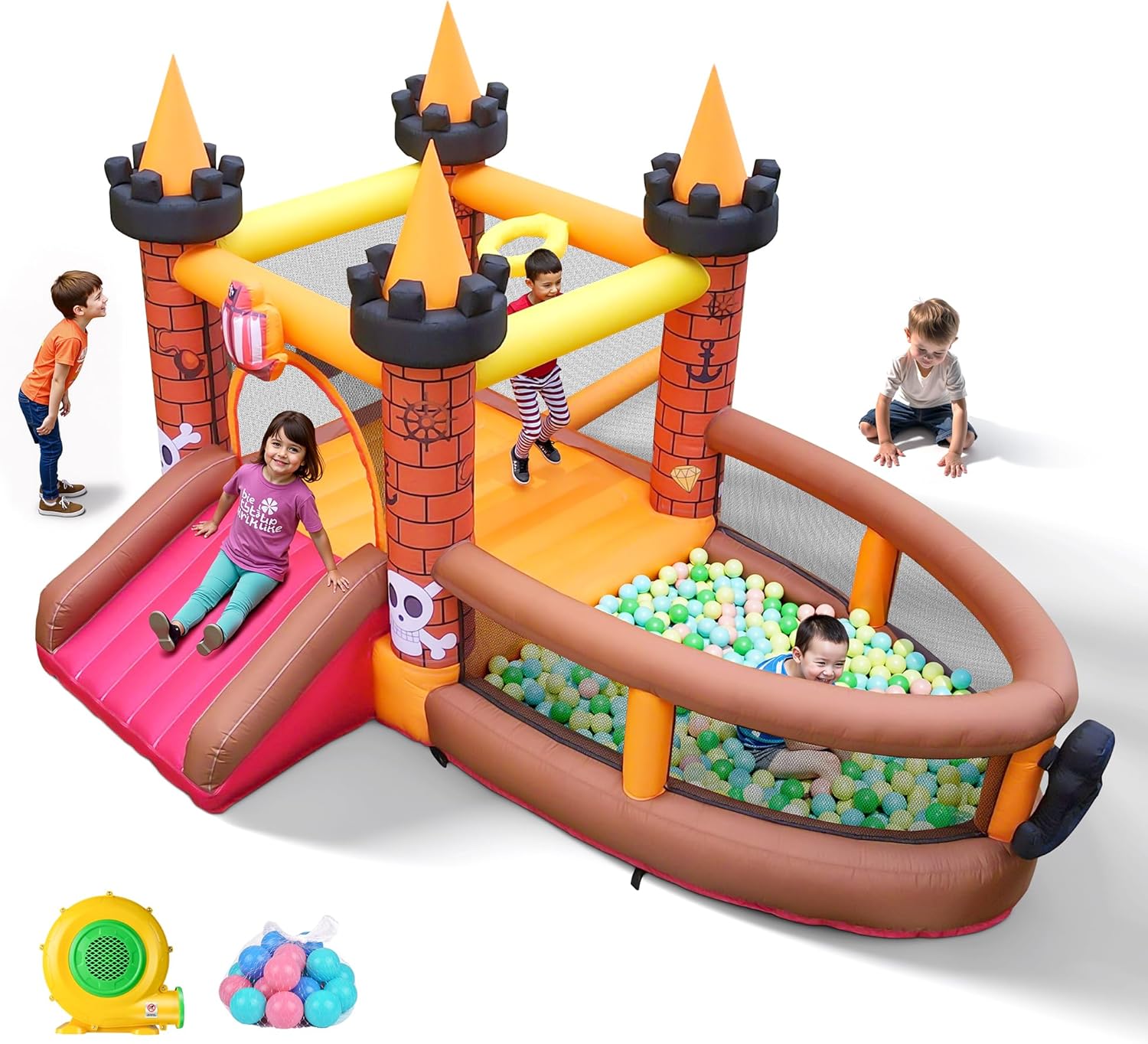 Kids Outdoor Jump House - Nadmuchiwany zamek do skakania dla dzieci