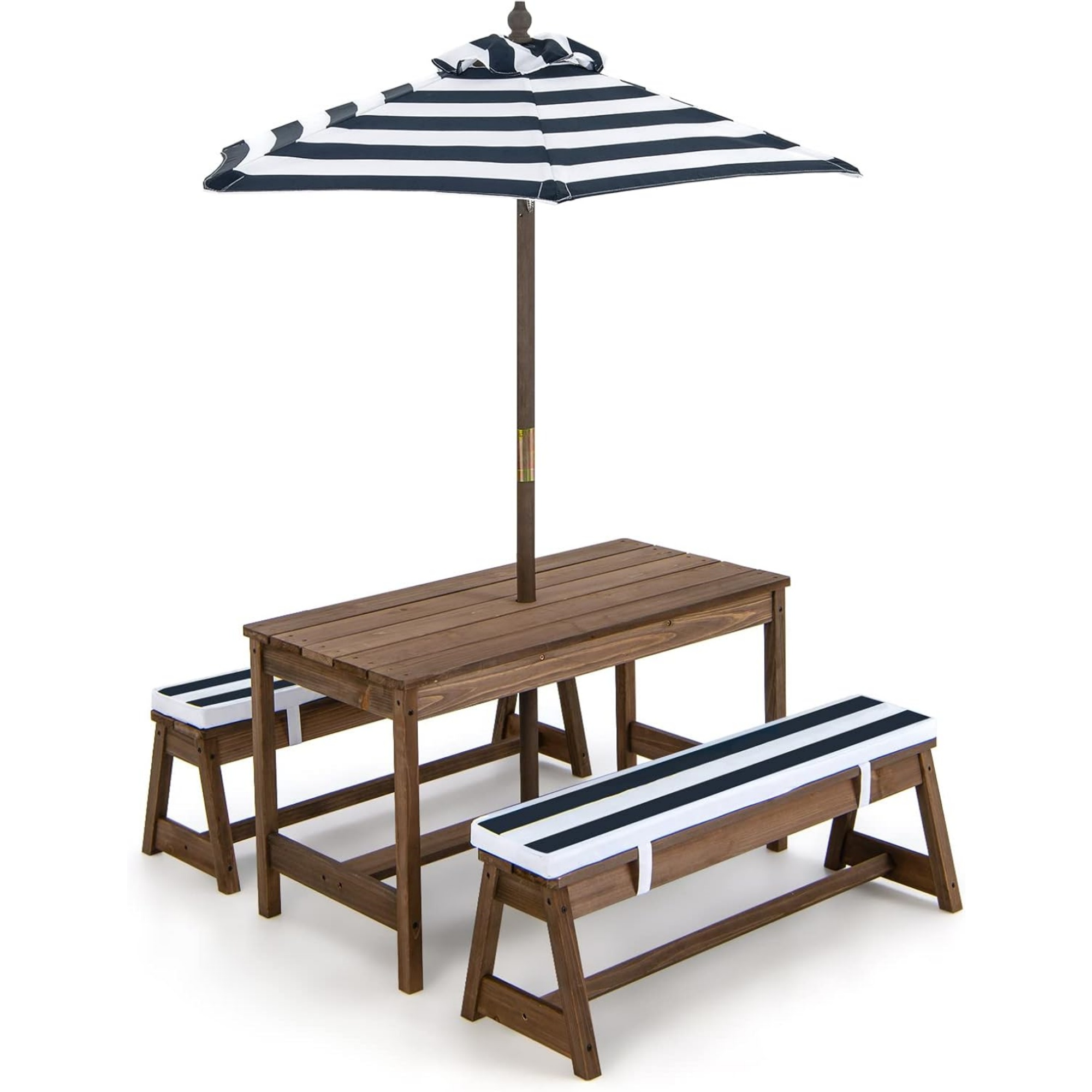 Kids Outdoor Activity Table - Stół piknikowy dla dzieci z parasolem,