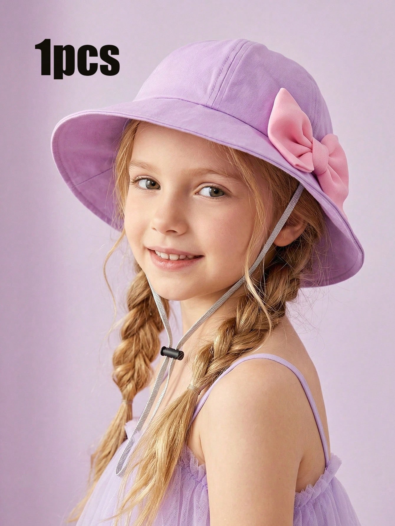 Kids Outdoor Hat - 1 szt. Modny różowy kapelusz typu