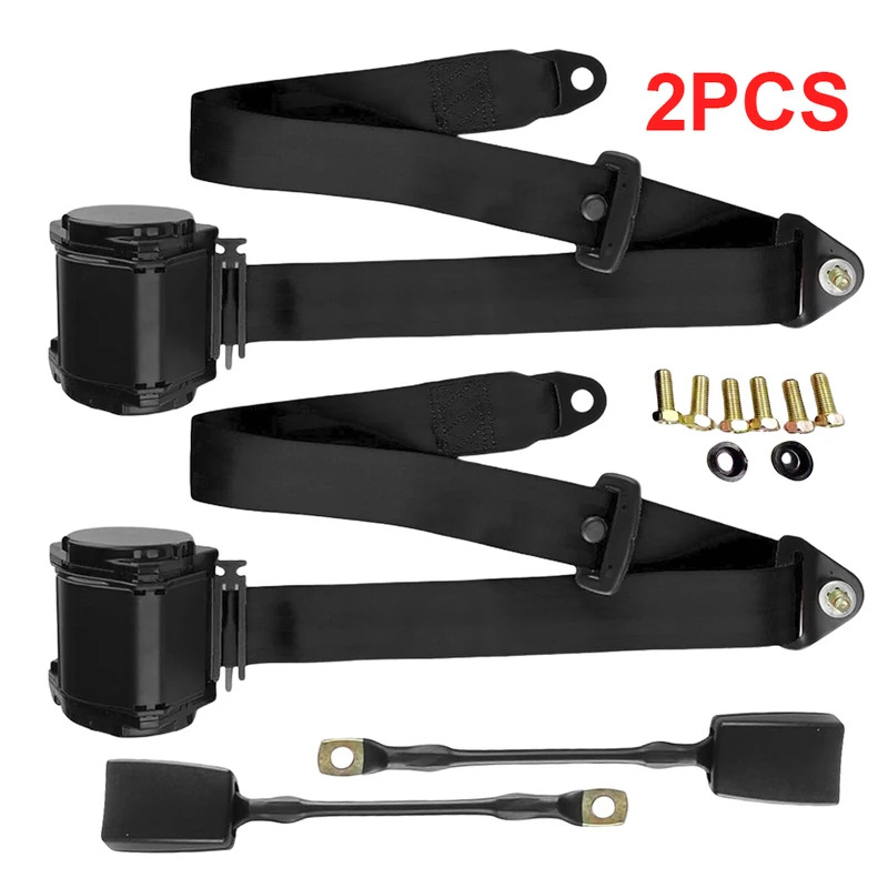 Swing Seat Belt - 2 szt. Automatyczne, trzypunktowe, wysuwane, regulowane