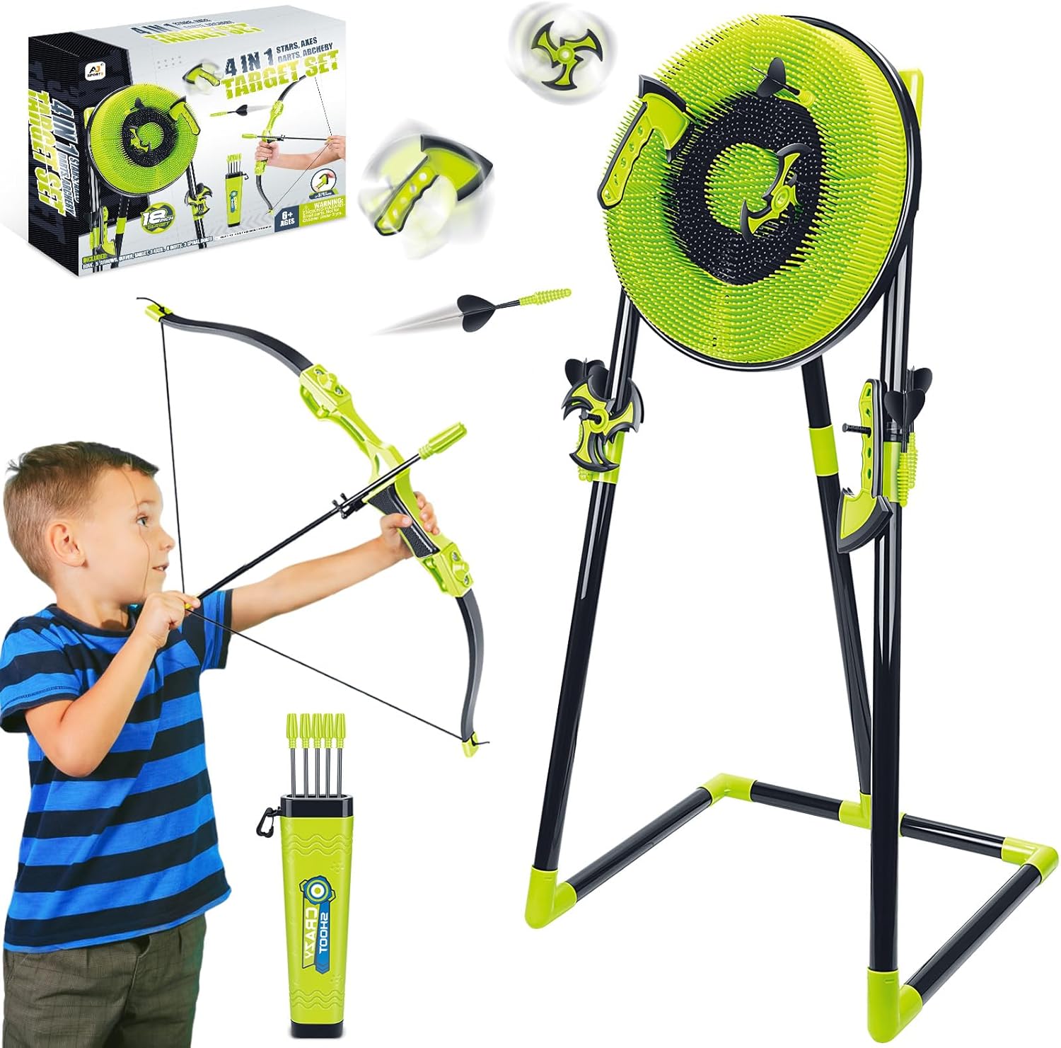 Kids Outdoor Ninja Set - Zestaw celów do rzucania siekierą 4