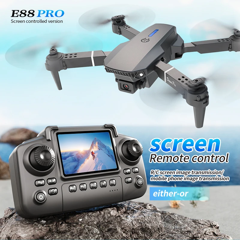 Kids Outdoor Exercise Equipment - Profesjonalny dron E88 PRO z ekranem