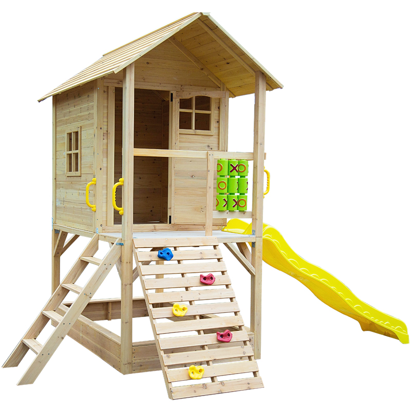 Kids Outdoor Wooden Playhouse - Drewniane domeczki do zabawy dla dzieci