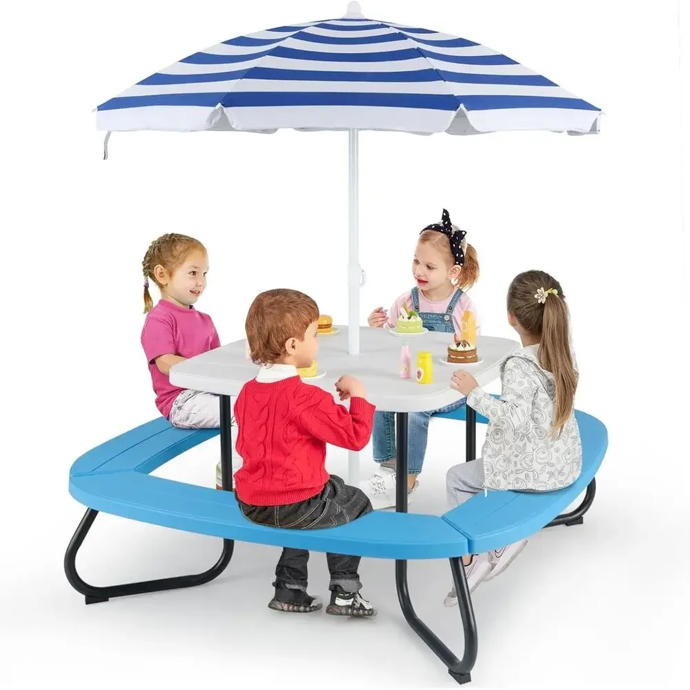 Kids Outdoor Activity Table - Stół piknikowy dla 8 osób z
