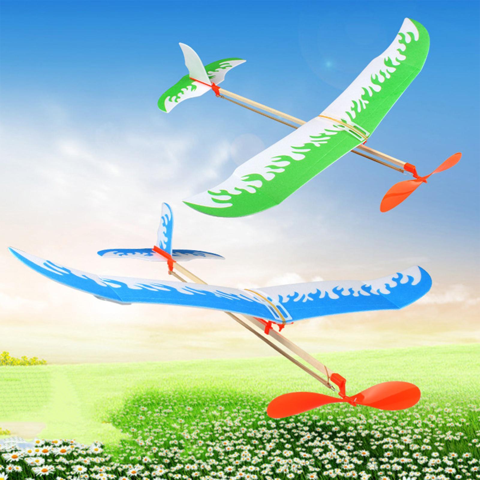 Kids Outdoor Activity Toys - Zestaw do budowy samolotów z gumką