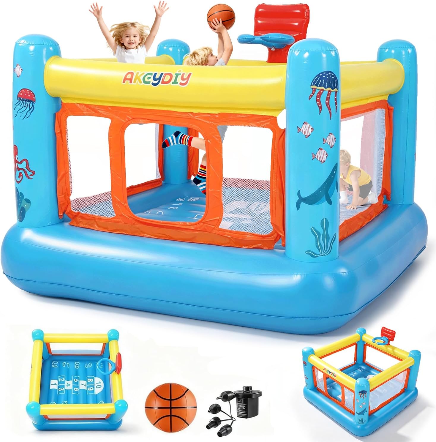 Kids Outdoor Jump House - Dmuchany domek do skakania, dmuchany domek