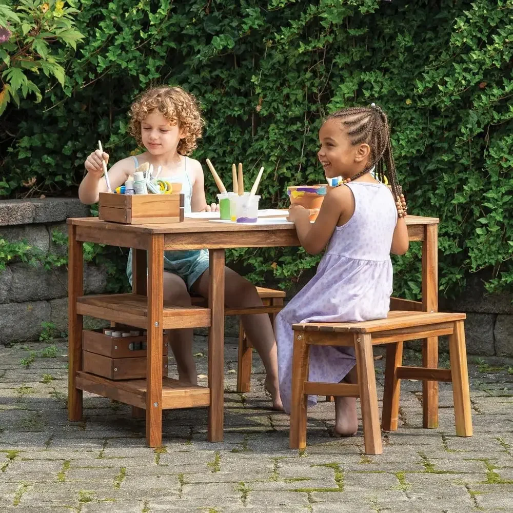 Kids Outdoor Activity Table - Zestaw mebli ogrodowych dla dzieci: stół