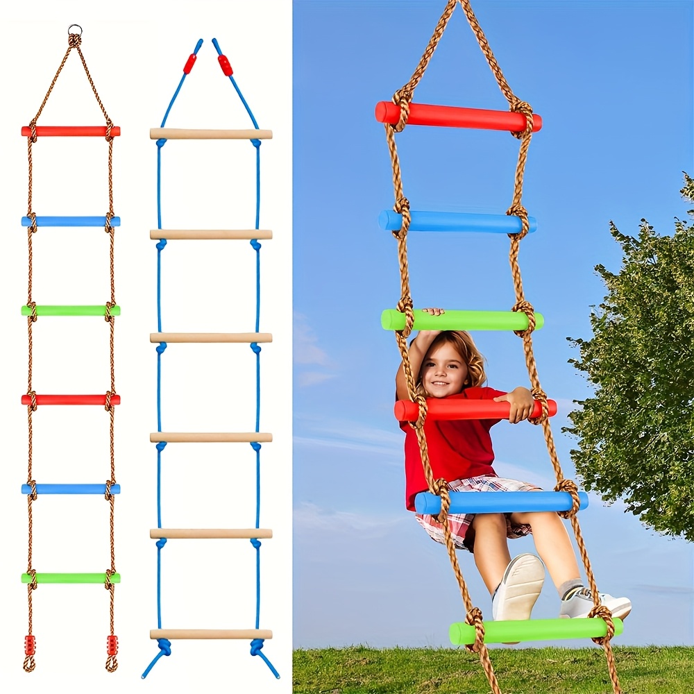 Kids Outdoor Ladder - 1 szt. Kolorowa drabinka do wspinaczki