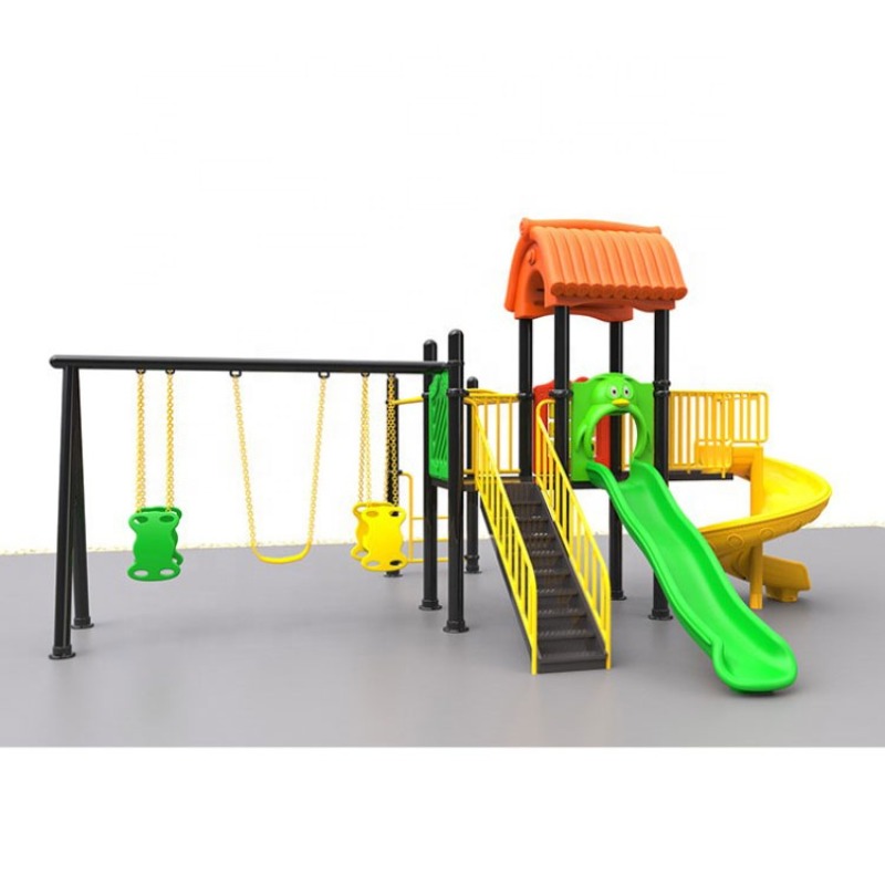 Kids Outdoor Slide Set - Hurtowy zestaw huśtawek i zjeżdżalni na