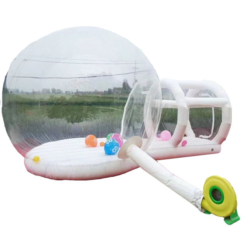 Kids Outdoor Jump House - Nadmuchiwany biały zamek do skakania z
