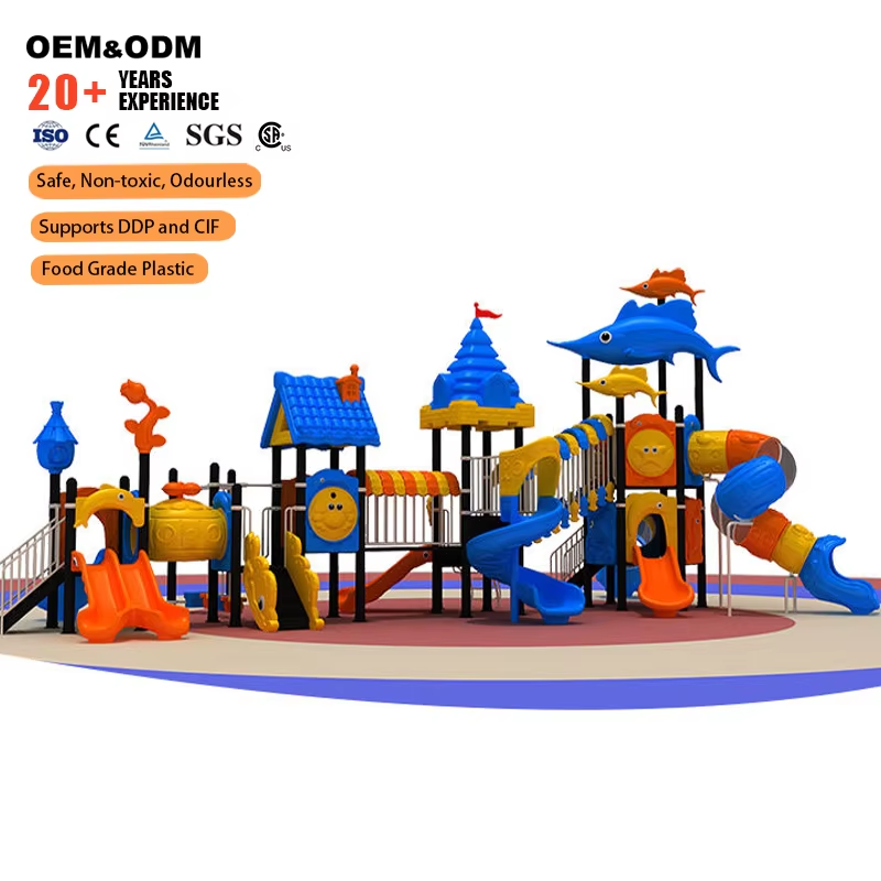 Kids Outdoor Slide Set - Zestaw zjeżdżalni na plac zabaw dla