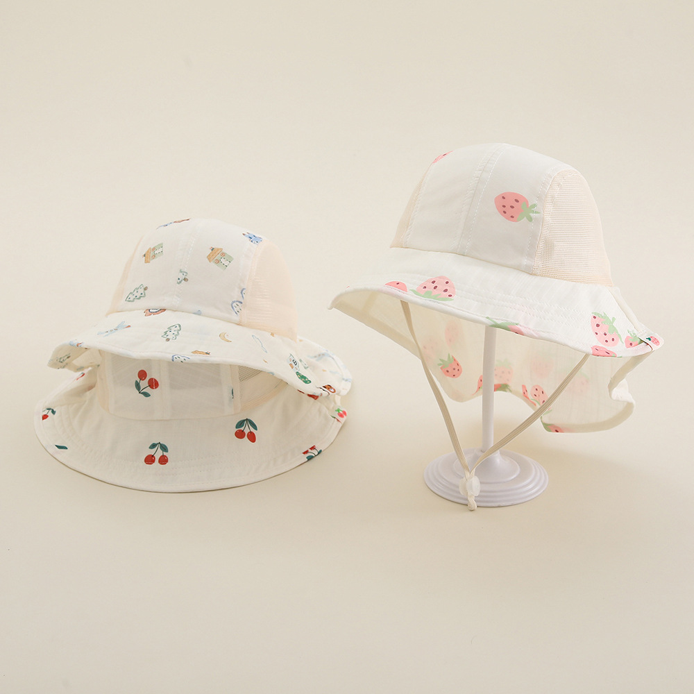 Kids Outdoor Hat - Letni kapelusz plażowy dla niemowląt, oddychający,