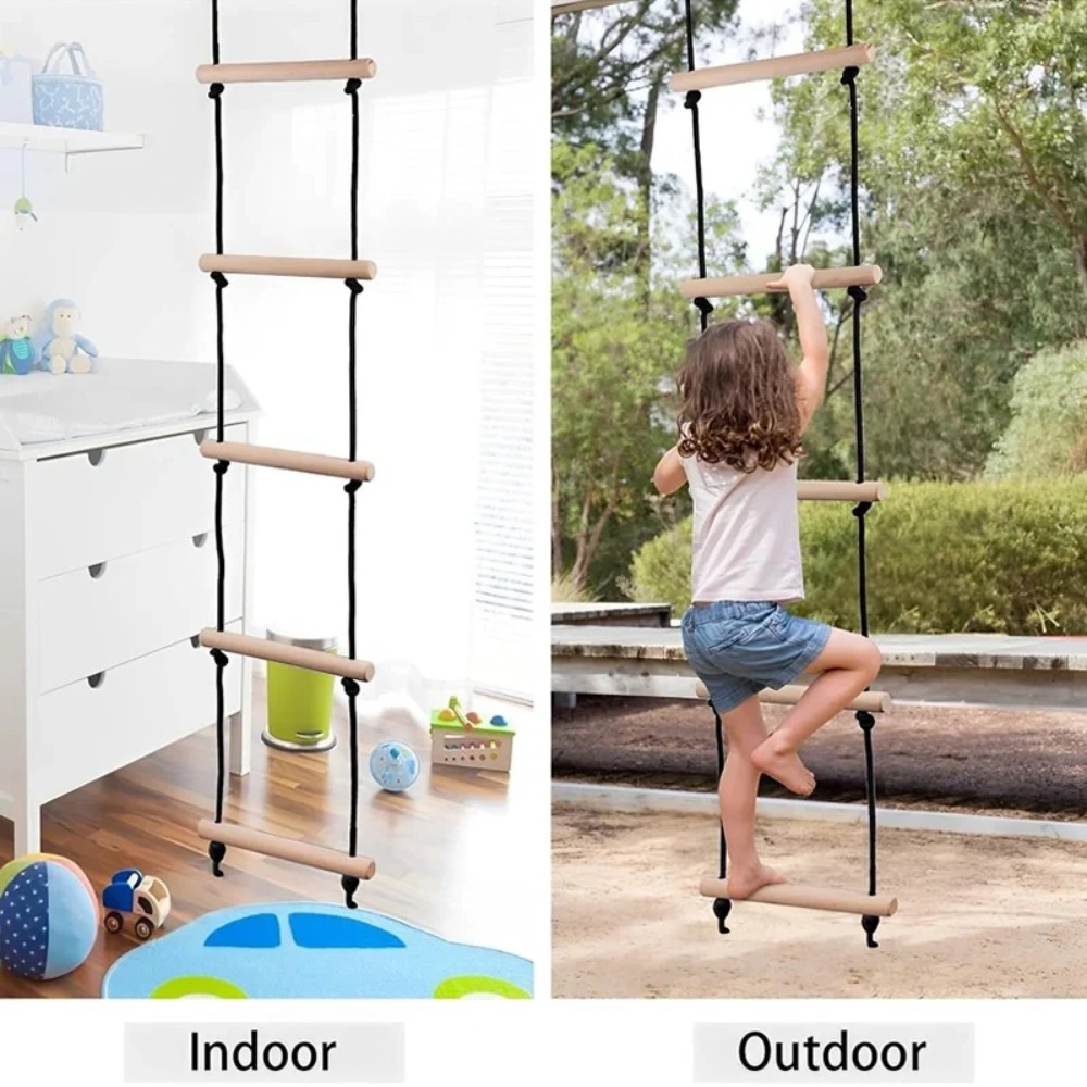 Drewniana drabina linowa do ws – Kids Outdoor Ladder recenzja i cena