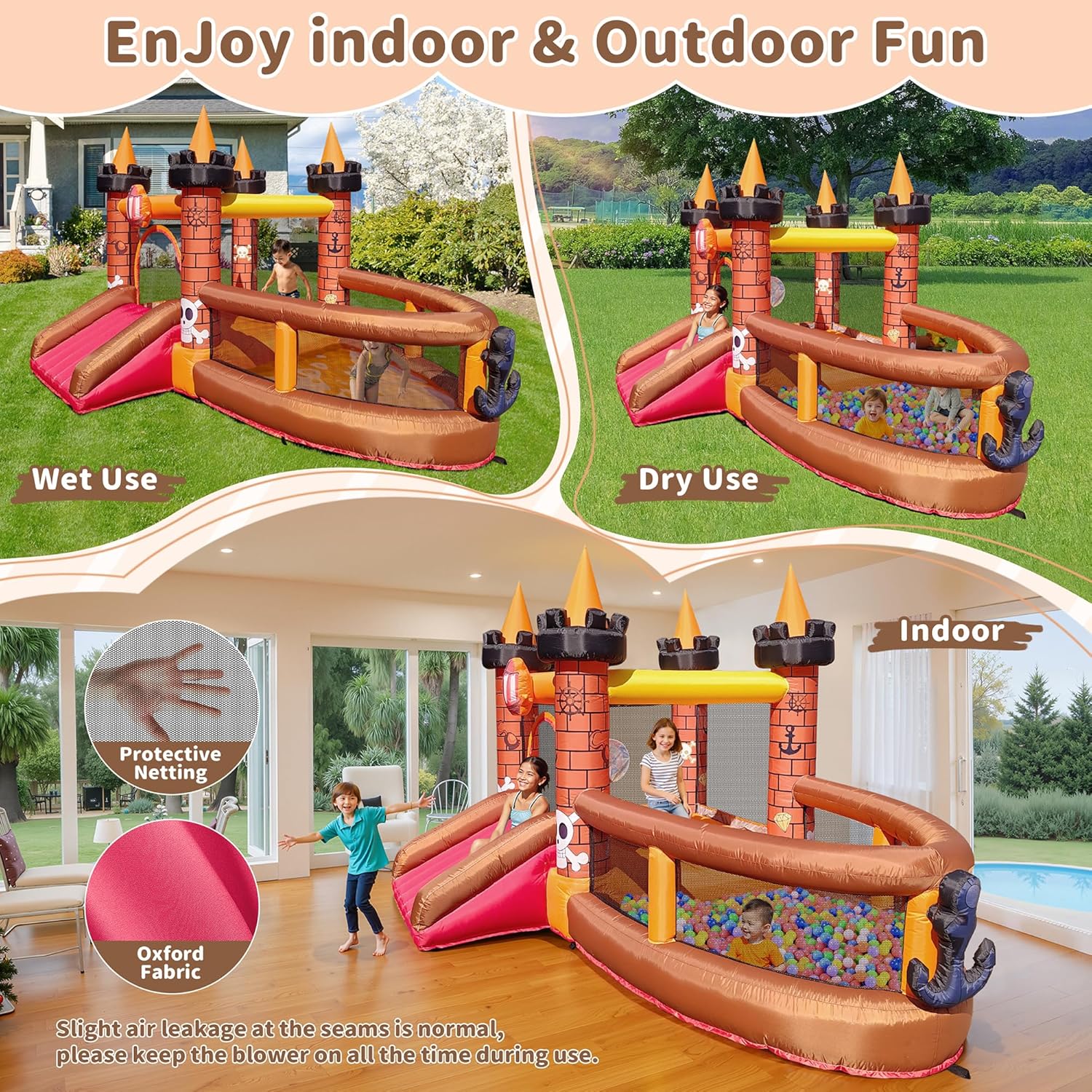 Nadmuchiwany zamek do skakania – Kids Outdoor Jump House recenzja i cena