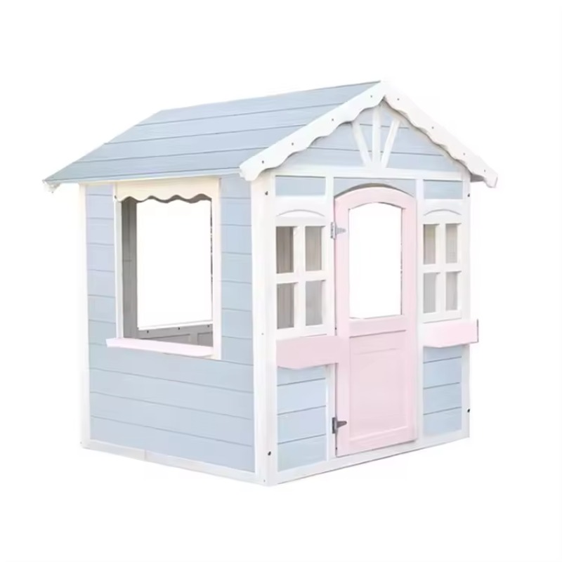 Popularny domek do zabawy, dre – Kids Outdoor Wooden Playhouse recenzja i cena