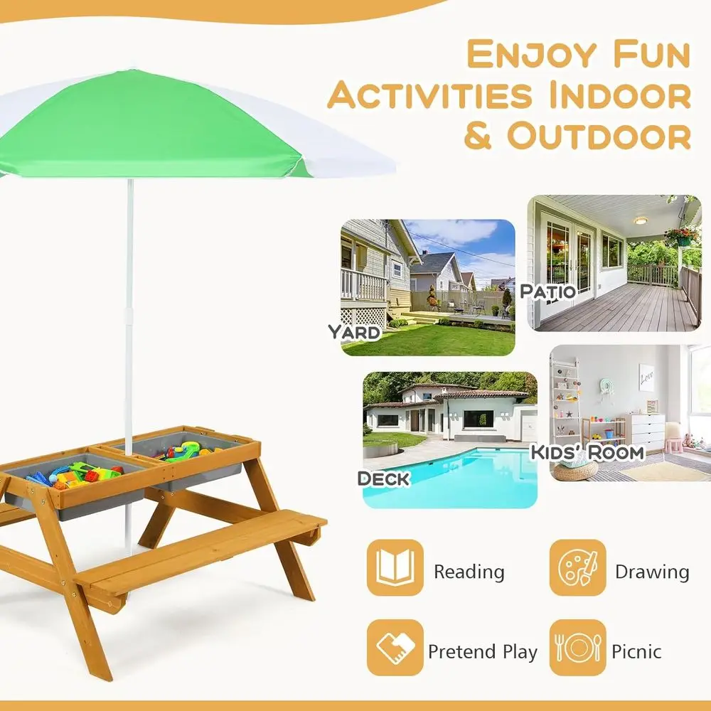 Stolik piknikowy dla dzieci 3w – Kids Outdoor Activity Table recenzja i cena