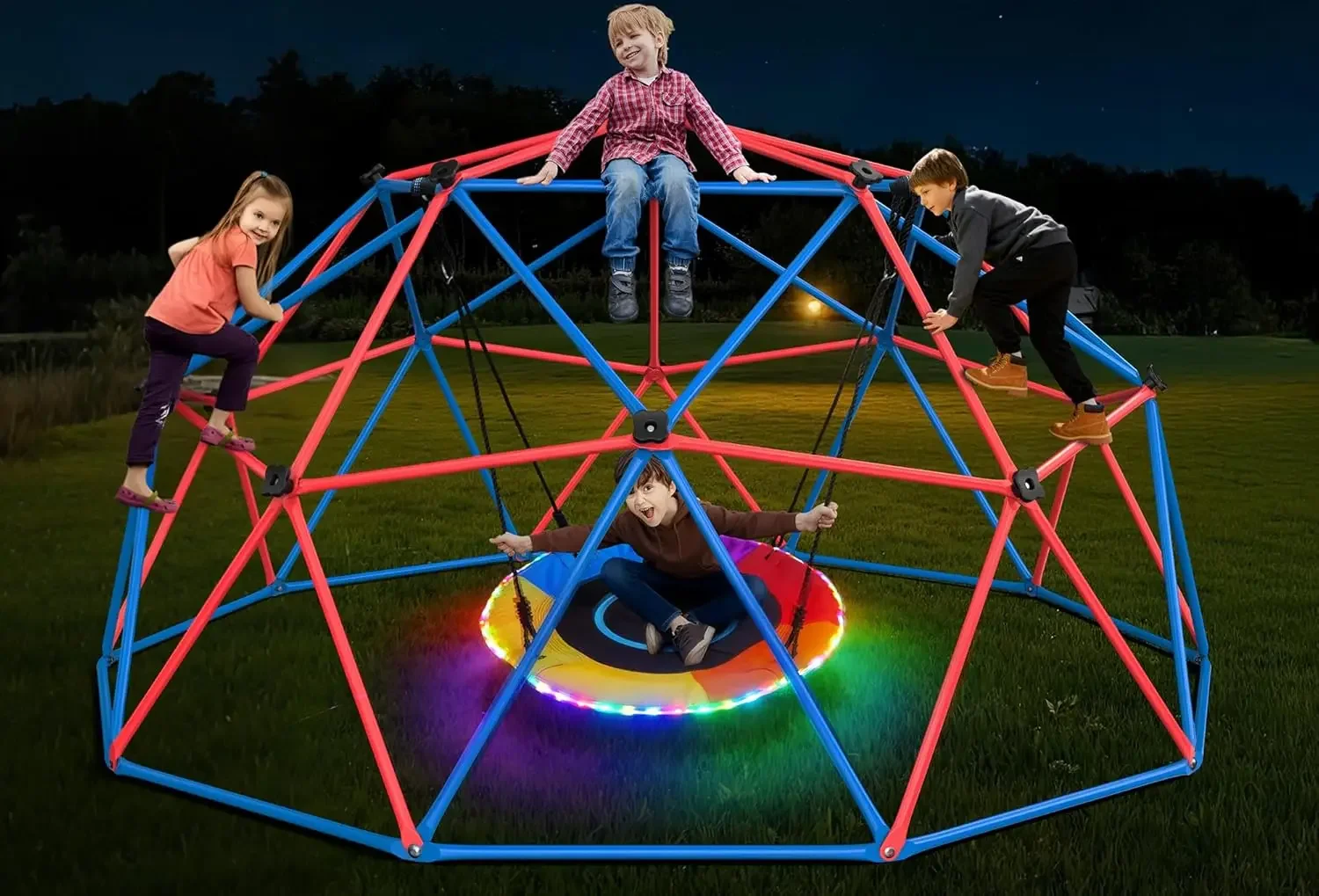 Zestaw huśtawek Hapfan Climbin – Kids Outdoor Climbing Dome recenzja i cena