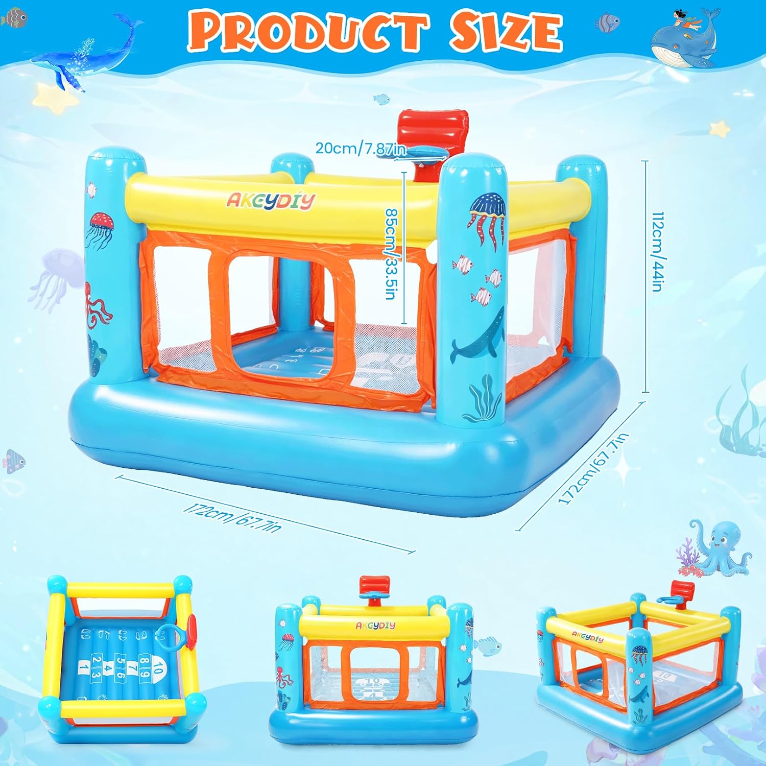 Dmuchany domek do skakania, dm – Kids Outdoor Jump House recenzja i cena