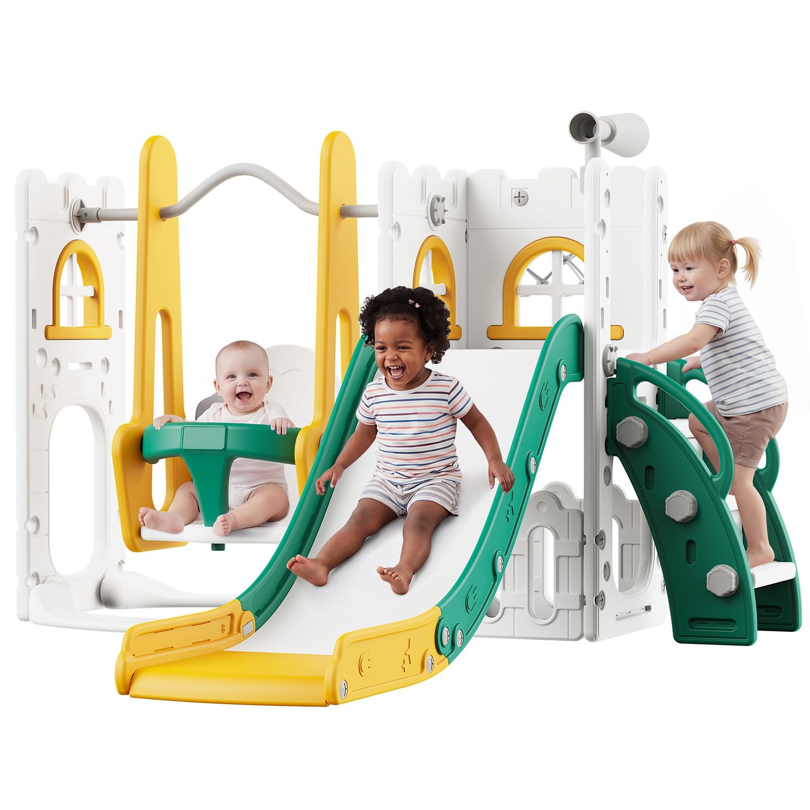 Zestaw 7 w 1 dla małych dzieci – Kids Outdoor Slide Set recenzja i cena