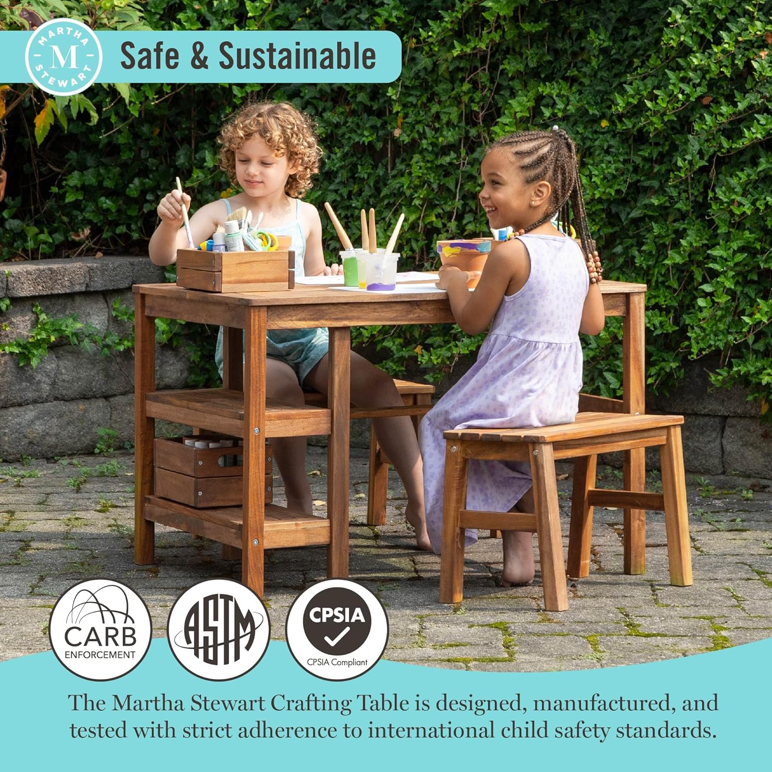 Stół do prac plastycznych dla  – Kids Outdoor Activity Table recenzja i cena