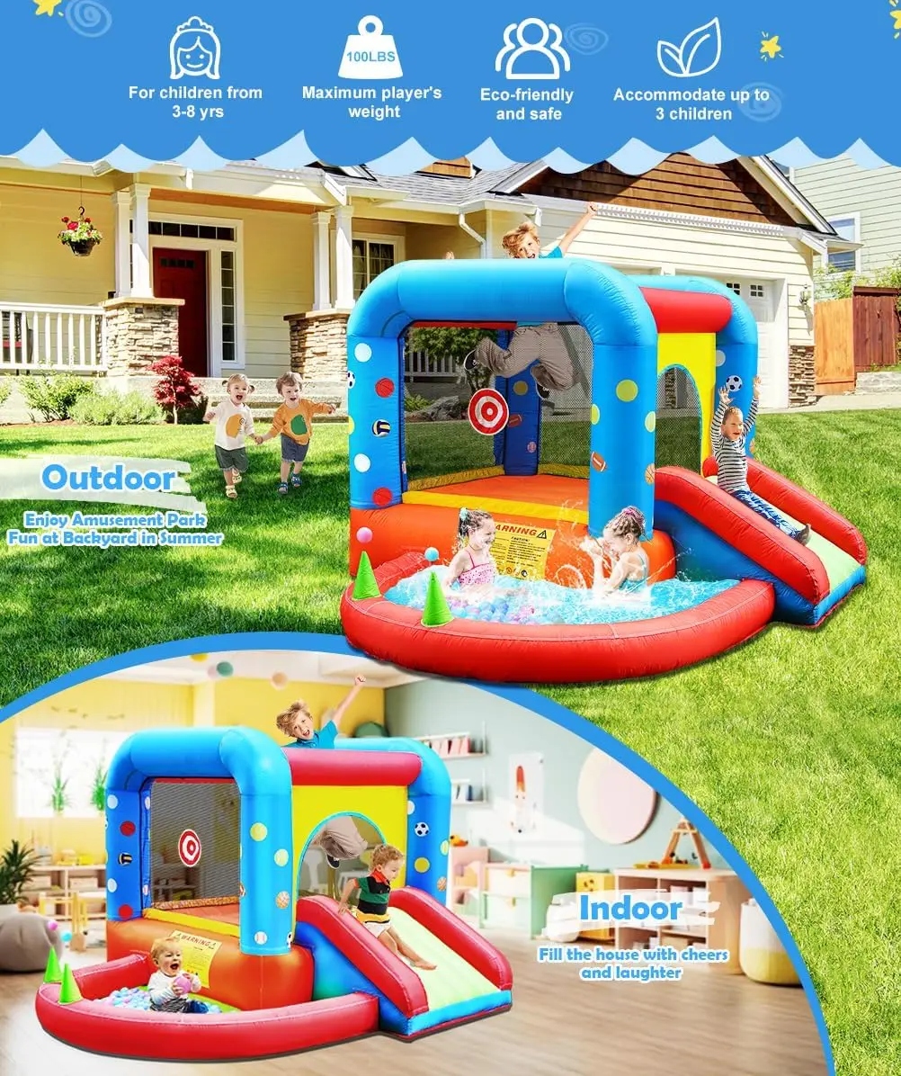 Nadmuchiwany zamek do skakania – Kids Outdoor Jump House recenzja i cena