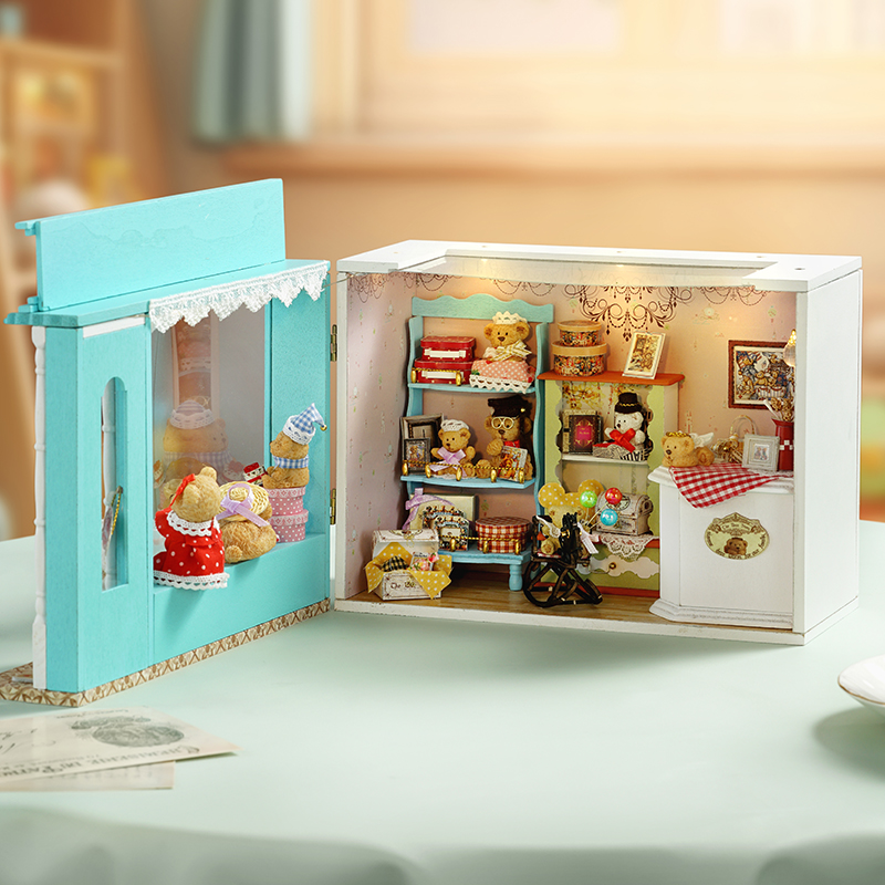 DIY Drewniane domy dla lalek T – Kids Outdoor Wooden Playhouse recenzja i cena
