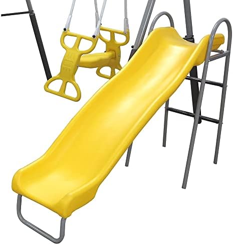 Metalowy zestaw huśtawek dla d – Kids Outdoor Slide Set recenzja i cena