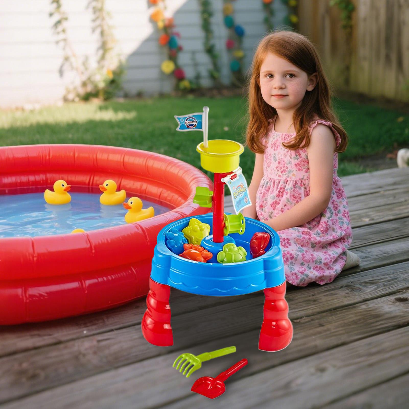 Stół do zabawy z piaskiem i wo – Kids Outdoor Activity Table recenzja i cena