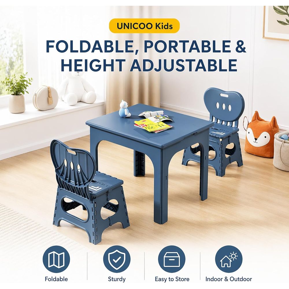 Składany zestaw stół i krzesła – Kids Outdoor Activity Table recenzja i cena