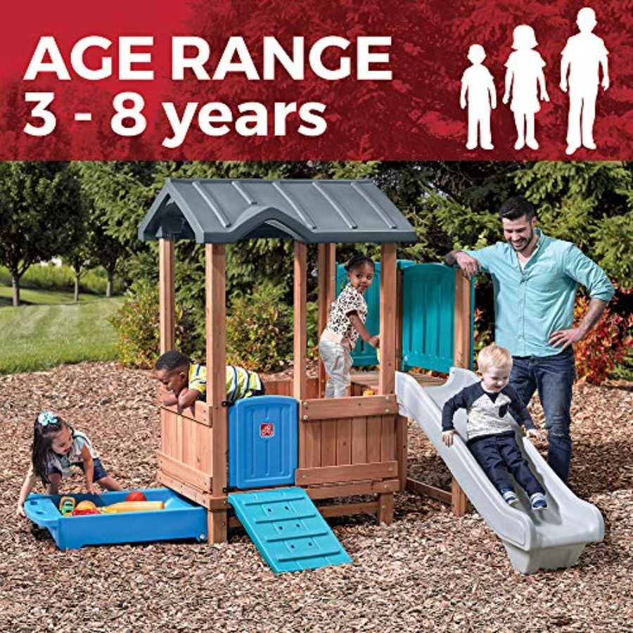 Drewniany domek do zabawy i zj – Kids Outdoor Slide Set recenzja i cena