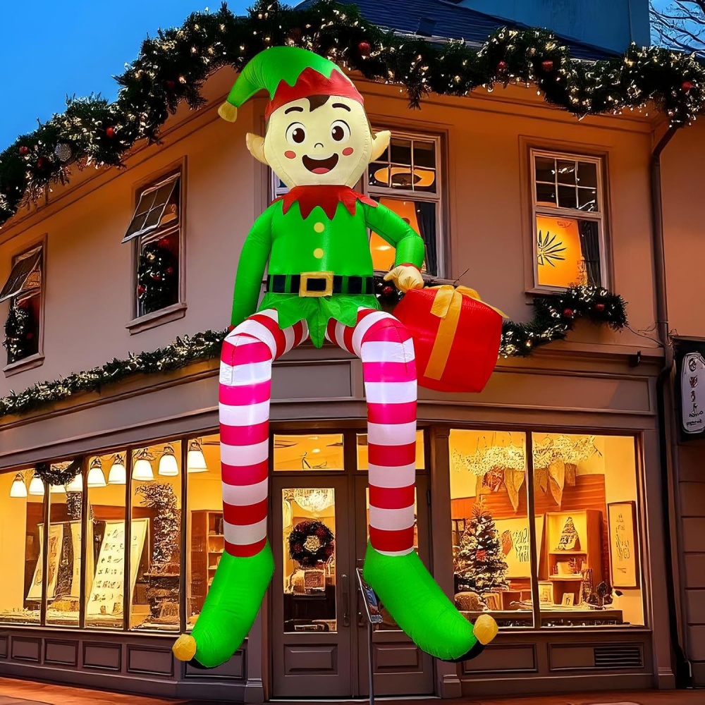 8FT Świąteczne dmuchane elfy s – Kids Outdoor Decor recenzja i cena