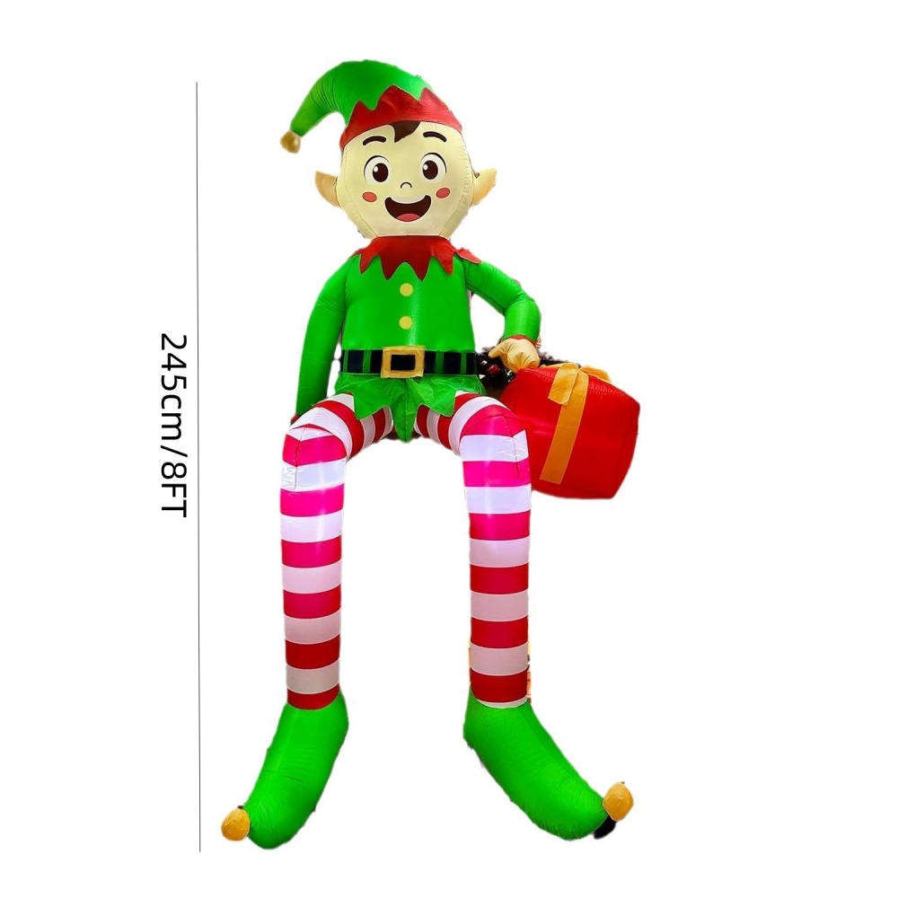 8FT Świąteczne dmuchane elfy s – Kids Outdoor Decor recenzja i cena