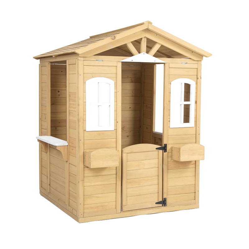 Nowoczesny klasyczny domek dla – Kids Outdoor Wooden Playhouse recenzja i cena