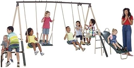 Zestaw do zabawy na zewnątrz d – Kids Outdoor Slide Set recenzja i cena