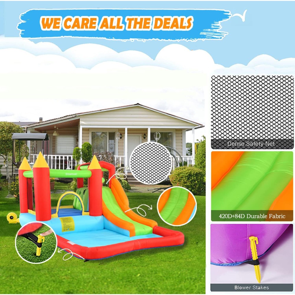 Wielofunkcyjny dmuchany park w – Kids Outdoor Slide Set recenzja i cena