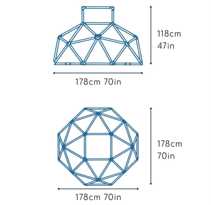 # Domek do zabawy na świeżym p – Kids Outdoor Climbing Dome recenzja i cena