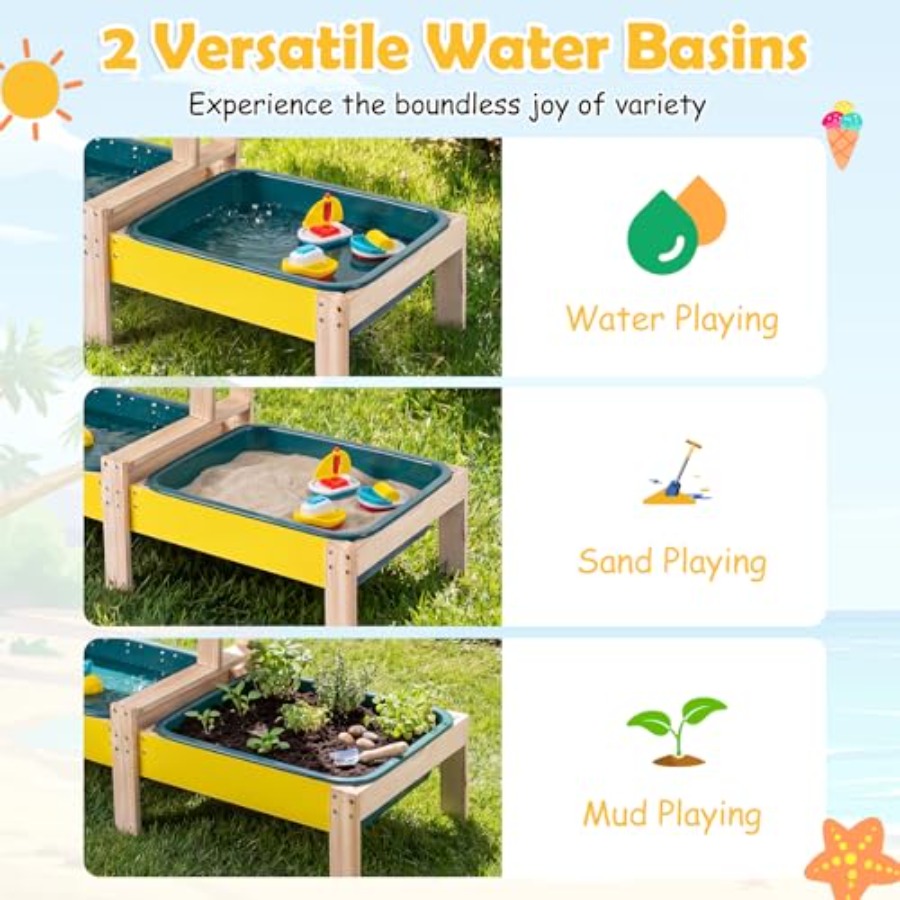 Zestaw do zabawy na zewnątrz d – Kids Outdoor Activity Table recenzja i cena