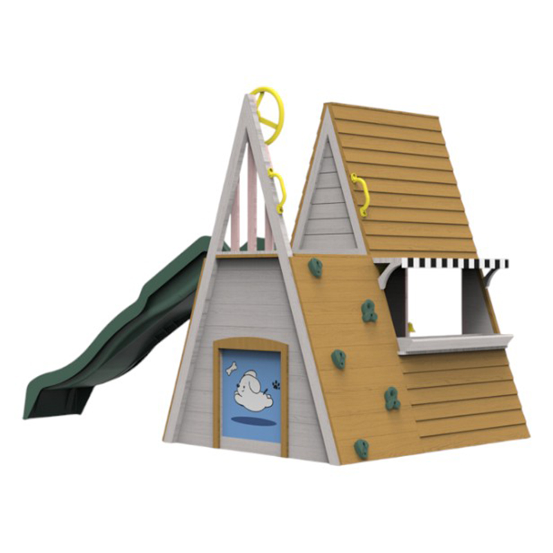 Drewniane zabawki na zewnątrz  – Kids Outdoor Wooden Playhouse recenzja i cena