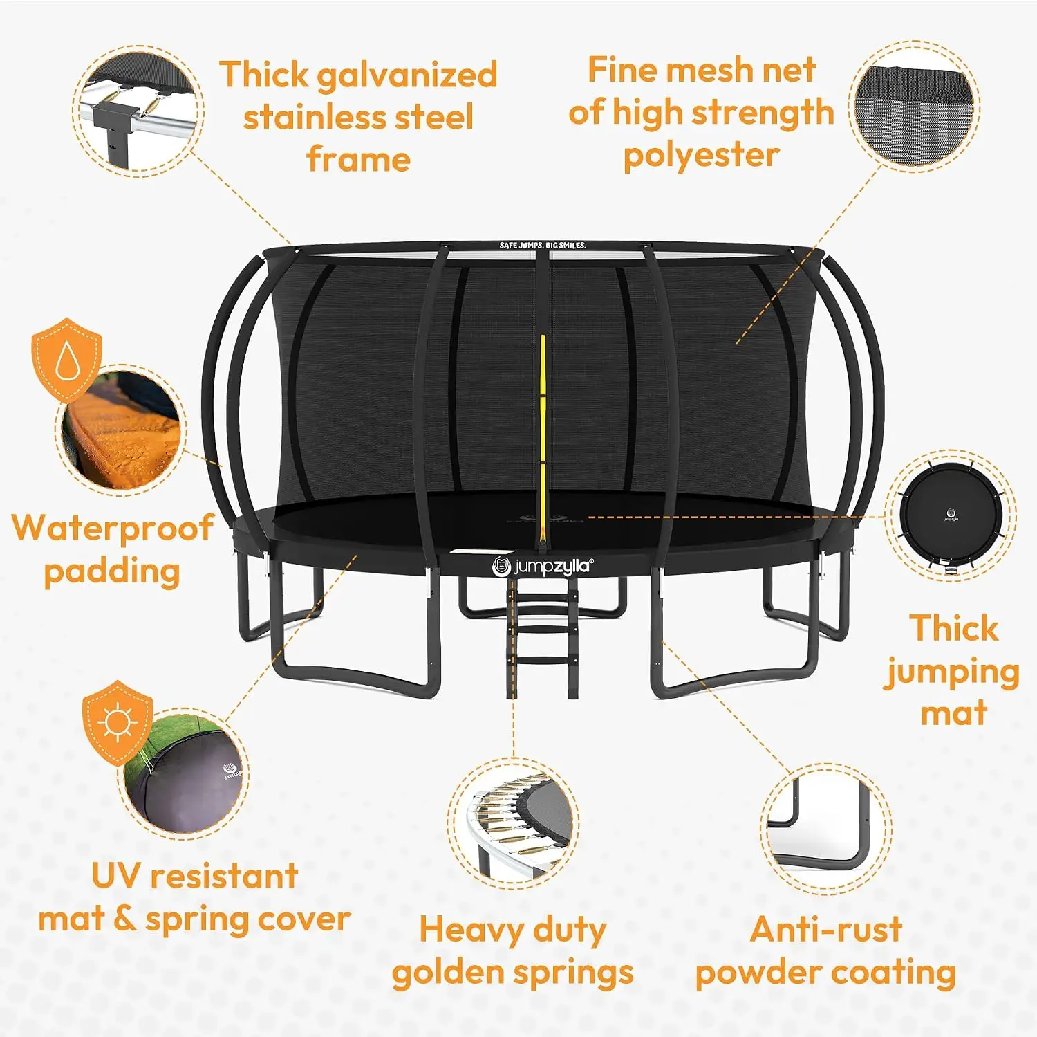 Trampolina ogrodowa z siatką d – Kids Outdoor Ladder recenzja i cena