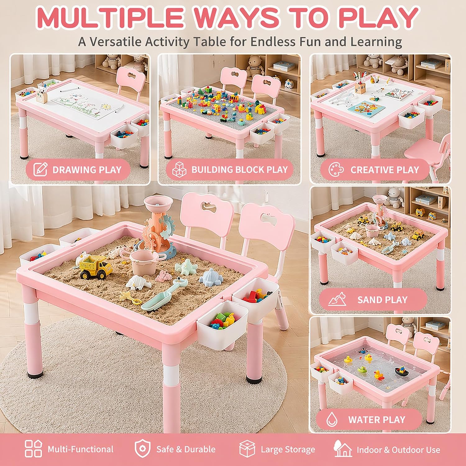 Stolik do zabawy dla dzieci z  – Kids Outdoor Activity Table recenzja i cena