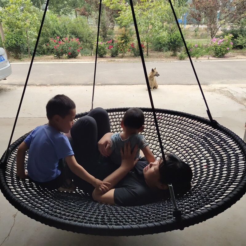 Duża okrągła huśtawka dyskowa, – Kids Outdoor Nest Swing recenzja i cena