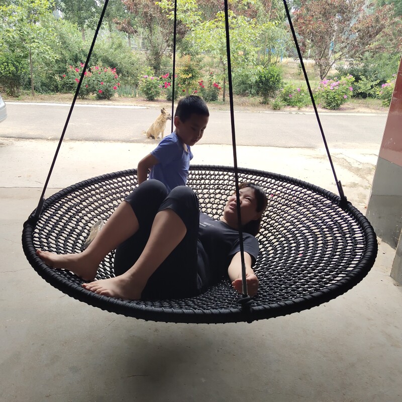 Duża okrągła huśtawka dyskowa, – Kids Outdoor Nest Swing recenzja i cena