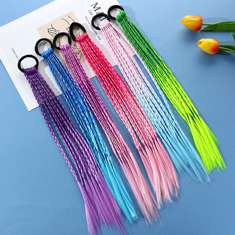 1 PCS New Girls Colorful Wigs  – Kids Outdoor Decor recenzja i cena