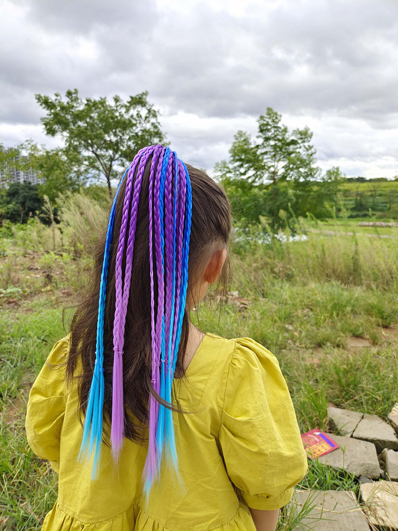 1 PCS New Girls Colorful Wigs  – Kids Outdoor Decor recenzja i cena